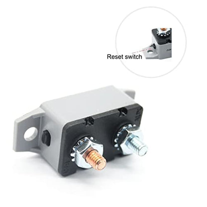 ZOOKOTO 3pcs 12-24V 20 Amp ATV Resettable Stud Bolt Circuit Breaker Fuse Holder 20A - color: 3Pcs, size: 20A