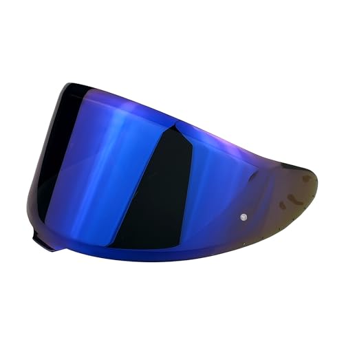Shoei RF1400 X15 Helmet Visor Replacement Shield, Anti-Fog Sun Shield Accessory Compatible with RF-1400, X15, CWR-2, Z8, X-SPR PRO(Translucent blue) - color: Translucent Blue