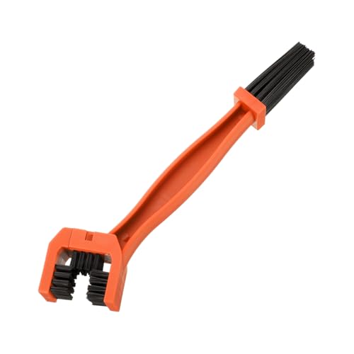 HARFINGTON Bicycle Chain Cleaning Tool Brush Motorcycle Chain Brush Crankset Brush Bike Clean Brush Kit for Gears Maintenance Cleaning Tools, Orange