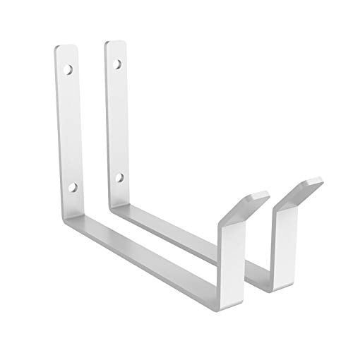 FLEXIMOUNTS 2 Pack Add On Storage Utility Hook Accessory for Garage Ceiling Rack, Max Weight Capacity up to 35lbs,White - color: White