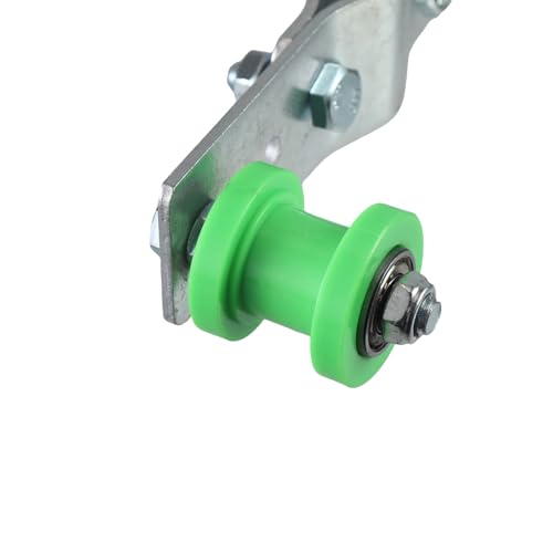 Chain Tensioner Adjuster and Green 8mm chain tensioner Guide wheel for 49cc 60cc 66cc 80cc Engine Motorized Bicycle Dirt Bike bicycles. - color: green