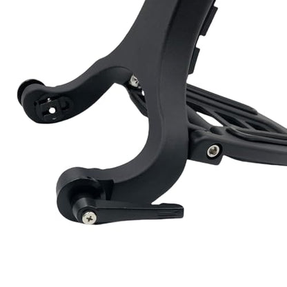 Adjustable Sissy Bar Backrest With Folding Luggage Rack For Harley/Indian/BMW R18/Honda,Black