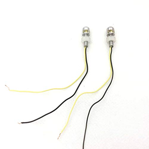 MT250- Chromed Universal LED License Tag Plate Bolt Lights Stainless Steel Compatible with All Motorcycles, Cruisers, Dirt Bikes, Scooters, mopeds, Trucks [P/N: MT250-CD]