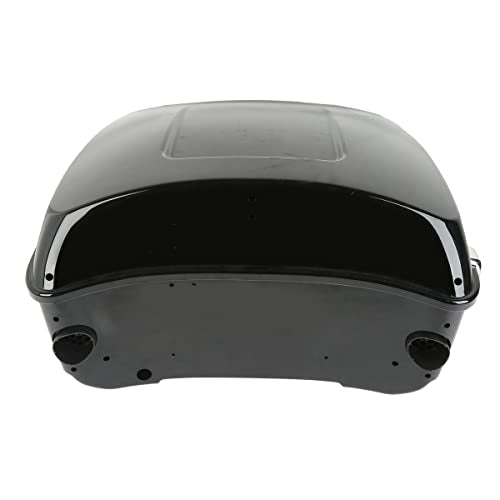 SLMOTO King Tour Trunk Backrest, Trunk with Speakers Around Backrest Detachables Two-Up Tour Trunk Mounting Rack Fit for Harley Touring Road King Street Glide Road Glide CVO Models 2014-2025 - color: AStyle #10