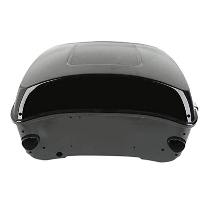 SLMOTO King Tour Trunk Backrest, Trunk with Speakers Around Backrest Detachables Two-Up Tour Trunk Mounting Rack Fit for Harley Touring Road King Street Glide Road Glide CVO Models 2014-2025 - color: AStyle #10