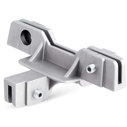 Hicarer 1 Pcs Street Sign 4-Way Cross Piece for Street Name Sign 5 1/2", Flat, No Adjustment, Heavy Duty Mounting Bracket - style: 4-way
