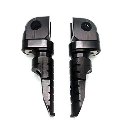 MZS Motorcycle Foot Pegs, Double Adjustable Front Rider Footpegs Footrest Rest Pedal Black Compatible with EX250 EX300 EX400 EX650 Z125 Z400 Z650 Z750 Z800 Z900 Z900RS Z1000 Z1000SX ZX6R ZX10R ZX14R - size: EX250 EX300 EX400 EX650 Z125 Z400 Z650 Z750 Z800