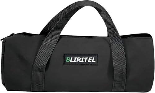 BLIRITEL 14 Inch Small Tool Bag for Men, Large Capacity Wide Mouth Tool Bag, Canvas Tool Storage Kit Bag, Tool Tote Handbag Tool Organizer for Mechanic & Electrician Storage Wrenches (Black - 14 Inch) - color: Black - 14 Inch