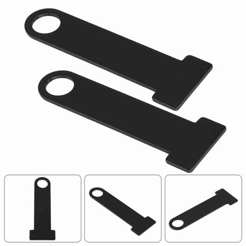 1 Pair Motorcycle Helmet Lock Extension, Universal Strap D-ring Lock, Helmet Strap D Ring, Stainless Steel D Ring Lock Extension for Motorcycle Modification, Black