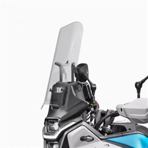 Motorbike Windscreen Wind Deflector Motorcycle Windshield Front Windshield Motorcycle Deflector Accessories for CF&Moto 450MT 450 MT - color: White 46CM