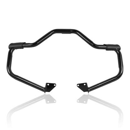 Crash Bar for Harley Dyna 2006-2017, 1 1/4" Highway Footpegs Engine Guard Protector for Low Rider, Wide Glide, Fat Bob, Street Bob, Super Glide, Switchback, CVO Fat Bob (Black) - color: Black