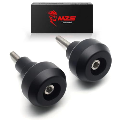 MZS Motorcycle Frame Sliders Compatible with ZX10R ZX-10R 2016-2026, Falling Crash Protector Guards No Cut Kits Black - size: ZX10R