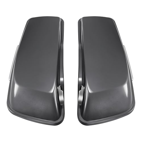 HR3 Gauntlet Gray Metallic Hard Saddlebags Compatible with 2021 Street Glide Special FLHXS Ultra Limited FLHTK (Replace for OEM) Fit for 2014-2023 Harley Touring Models - color: Gauntlet Gray Metallic