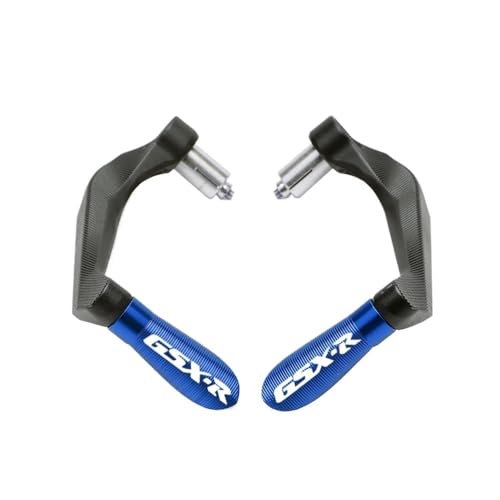 Handlebar Protector Motorcycle for SU&ZUKI GSXR 600 750 1000 K3 K4 K5 K6 K7 K8 Motocycle Handlebar Handle Grips Bar Ends Brake Clutch Levers Guard Protector - color: A blue