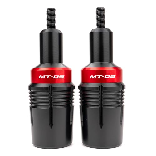 MOWOK Fit for Yamaha MT03 MT-03 MT 03 2014-2025 2024 2023 2022 2021 Motorcycle Accessories No Cut Kits Frame Sliders Crash Protector Engine Guard Falling Protection Pad (Red) - color: Red