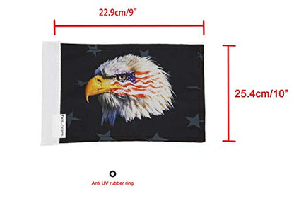 Durable Motorcycle Flag Bald Eagle 6 x 9 Inch - color: Bald Eagle, size: 6X9