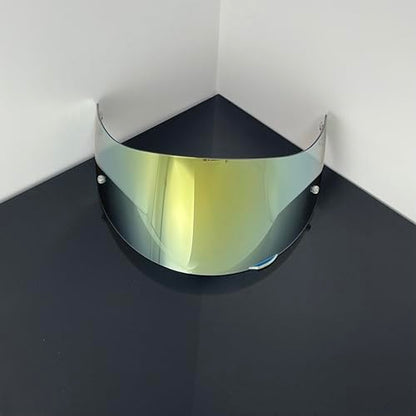 902 Helmet Visor Replacement,Motorcycle Helmet Face Shield for ILM 902,902L,902BT (Revo Clear Gold-Day&Night Use) - color: Revo Clear Gold-day&night Use