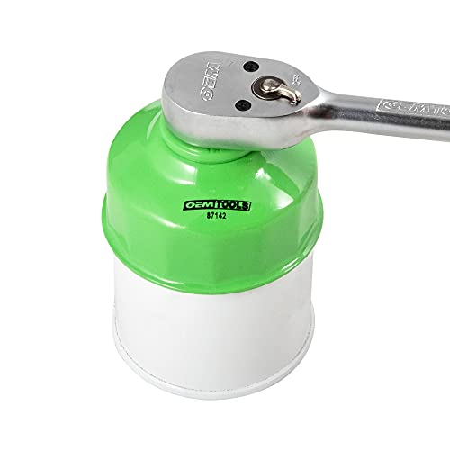 OEMTOOLS 87142 65mm 14 Flute Oil Filter Wrench, Economy Car Oil Filter Remover, Prevents Slippage and Stripping, 3/8 Inch Drive - style: 65 mm 14 Flute