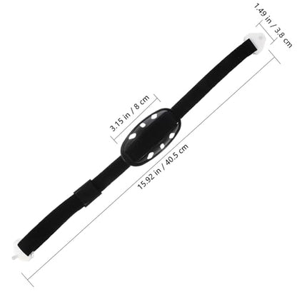 Hard Hat Chin Strap Replacement - Adjustable Helmet Strap with Chin Cup, Plastic and Polyester, Universal for Construction Helmets, Black - 15.92X1.49X0.59in - color: Black