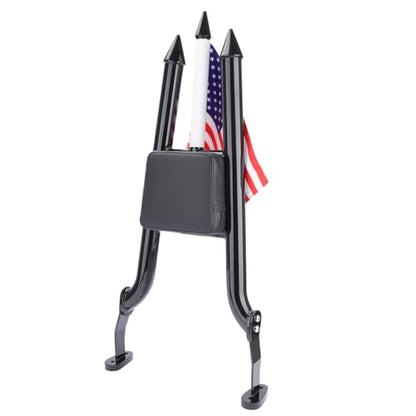 Sissy Bar for Harley Freewheeler/Road Glide 3 2015-2024 (Black) | backrest, 38mm steel, rust-proof powder coat. Quick-detach design. Weather-resistant. Bolt-on install, hardware included. - color: Black