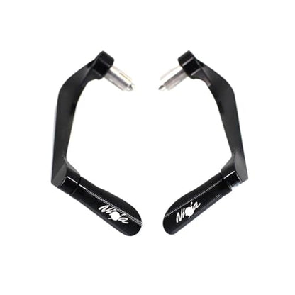 for KAWA&SAKI Ni&nja 250 300 400 650 NINJA650R ZX-6R ZX-10R Motorcycle CNC Handlebar Grips Brake Clutch Levers Guard Protector Hand Guards - color: Black