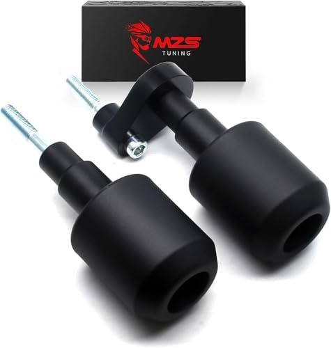 MZS Motorcycle Frame Sliders Compatible with YZF R6 YZF-R6 2008-2016, Falling Anti Crash Protector Guards No Cut Kits Aluminum Black - size: YZF-R6