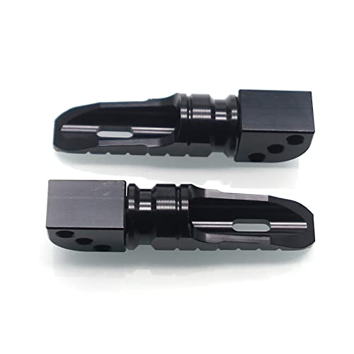 MZS Motorcycle Foot Pegs, Aluminum Passenger Footpeg Rear Footrest Rest Pedal Adjustbale Black Compatible with Z400 Z650 Z900 Z1000 Z1000SX ZX6R ZX10R ZX14R Concours EX 250 300 400 650 - size: Z400 Z650 Z900 Z1000 Z1000SX ZX6R ZX10R ZX14R