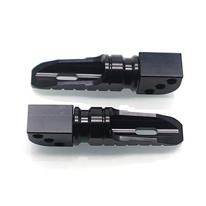 MZS Motorcycle Foot Pegs, Aluminum Passenger Footpeg Rear Footrest Rest Pedal Adjustbale Black Compatible with Z400 Z650 Z900 Z1000 Z1000SX ZX6R ZX10R ZX14R Concours EX 250 300 400 650 - size: Z400 Z650 Z900 Z1000 Z1000SX ZX6R ZX10R ZX14R
