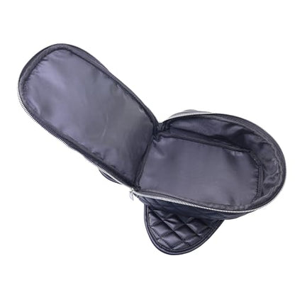 Magnetic Motorcycle Tank Bag black fit for Harley Sportster 883 1200 Forty Eight - Waterproof PU Leather Quick Release Fuel Tank Pouch