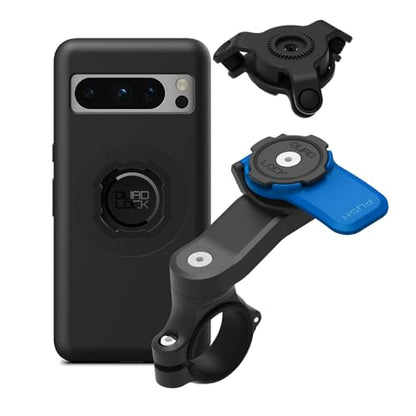 Quad Lock Motorcycle Handlebar Mount Kit with Vibration Dampener and MAG Phone Case for Google Pixel 8 Pro - size: Pixel 8 Pro