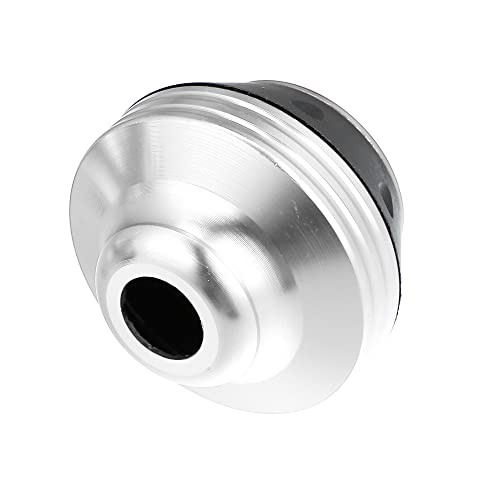 X AUTOHAUX Pair Motorcycle Wheel Front Fork Frame Sliders Falling Protection Silver Tone Universal - color: Silver Tone