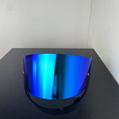 CPB-1V Helmet Shield for GLAMSTER,Replacement Motorcycle Helmet Visor Compatible with GLAMSTER (Revo Deep Blue) - color: Revo Deep Blue