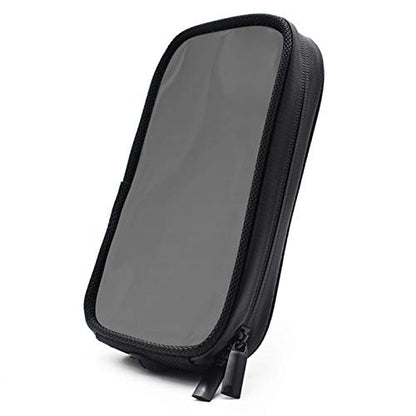 Motorcycle Magnetic Tank Bag,Transparent Waterproof Motorbike Phone Pouch Case with 7 Powerful Magnets,Mobile Phone Bag for All Motorcycles with Metal Fuel Tanks, Black