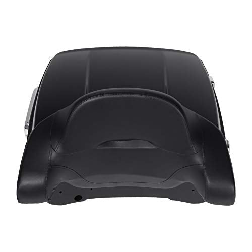 SLMOTO 13.7" King Tour Trunk Backrest, 13.7" Chopped Backrest Mounting Rack Round Fit For Harley Road King Road Glide Street Glide FLHXSE and CVO Limited FLHTKSE 2014-2025 - color: AStyle #09