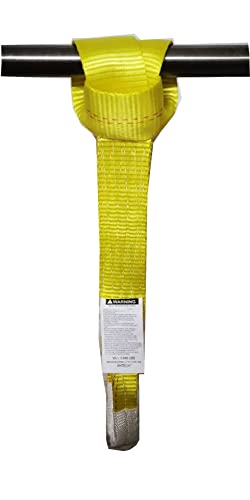 2 Inches High Strength Reinforced Soft Loop,Motorcycle Tie Down Straps,11000Lbs Breaking Strength 4 Pack-Yellow