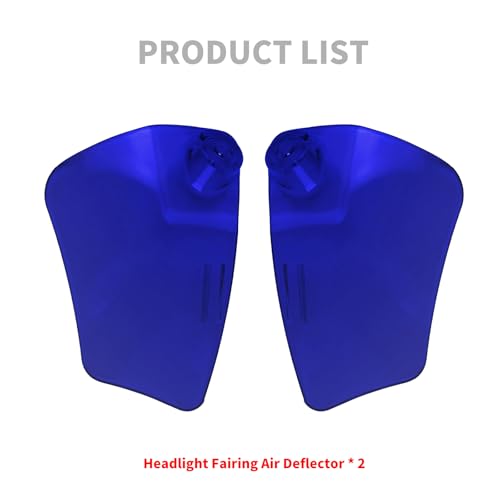 Motorcycle ST Headlight Fairing Air Deflector Side Wing Windshield Kit Fit for Harley Softail Low Rider ST 2022-up (Blue) - color: Blue