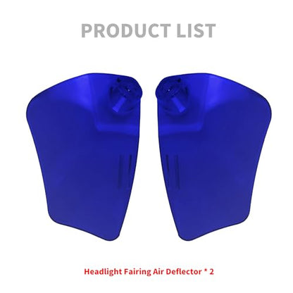 Motorcycle ST Headlight Fairing Air Deflector Side Wing Windshield Kit Fit for Harley Softail Low Rider ST 2022-up (Blue) - color: Blue