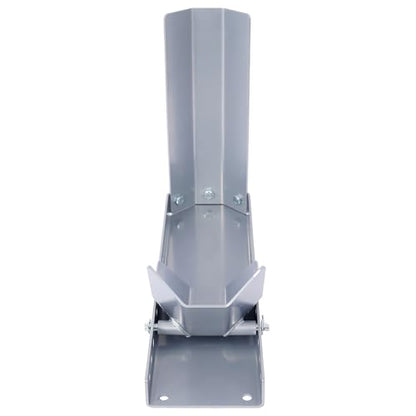1000LBS Motorcycle Wheel Chock Upright, Heavy-Duty Steel Motorcycle Front Wheel Stand with 9 Adjustable Holes, Gray