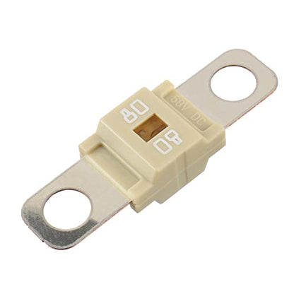 BOJACK 80 Amp AMI/Midi Fuse Holders and High Current Bolt-on Midi Fuses 80A for Cars Trucks Vehicles (Pack of 2 - style: 80 A
