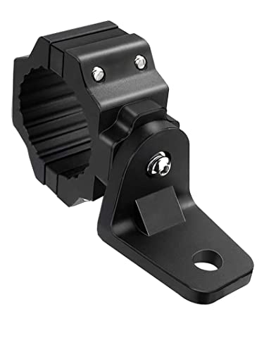 ZIDIYORUO Heavy Duty UTV Whip Light Mount & Light Bar Bracket - 360° Rotating Clamp for 1.75"-2" Roll Cage, Bracket for LED Whip Lights, Flags & Off-Road Light Bars on Polaris RZR, Can-Am, Jeep - color: Black, size: 1pc