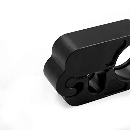 BAIONE Motorcycle Grip Lock Handlebar Throttle Security Lock Anti-Theft Scooters fit for ATV Motorcycles Dirt Street Bike (Black) - color: Black