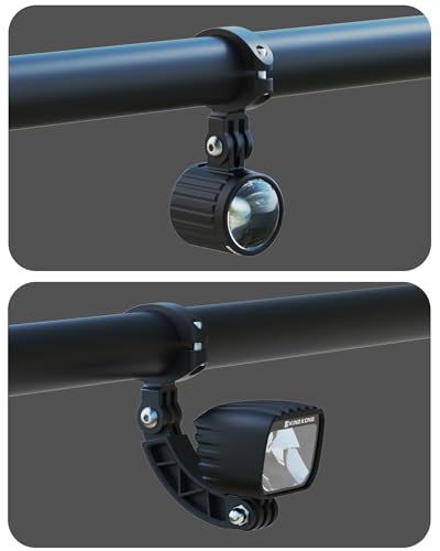 KING KONG Bike Light Mount, Aluminum Alloy Handlebar Clamp Bracket, Support Front/Under/External Mounting for Bicycle Headlight, Action Camera, Bike Handlebar 1''-1.3''/ 25.4-33mm