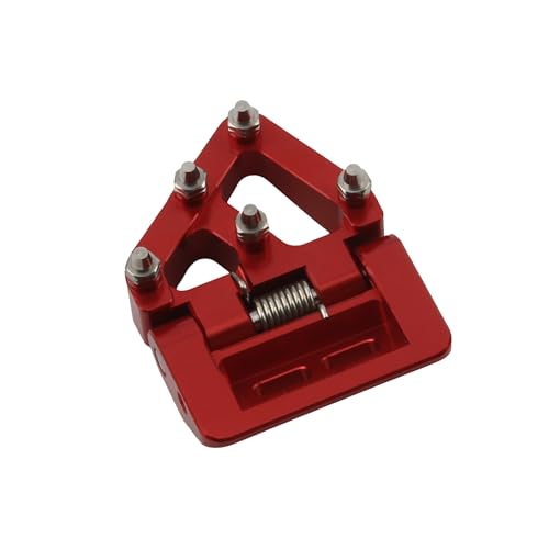 Motorcycle Folding Rear Brake Pedal Step Tip Plate,Dirt Bike CNC Rear Brake Pedal Plate For 125-501 TE/TE i/FE/TX/FX/TC/FC GasGasEX/EC/MC 125-500XC/XCF/XCW/SX/SXF/EXC/EXCF/TPi/6D 17-22(Red) - color: Red