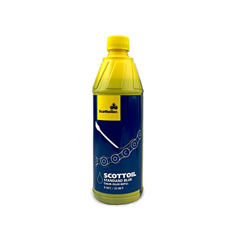 Scottoiler Essentials Micro vSystem Automatic Motorcycle Chain Lubrication System & Scorpion Dual Injector - Twin Feed applicator with 16.9fl.oz Blue Scottoil Refill Bundle
