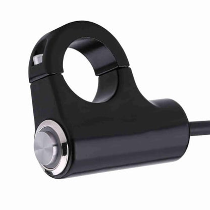 Motorcycle Headlight Handlebar Switch Control, Horn Momentary Button Universal 22mm Handlebar Mount Switch Push Button Headlight Brake Fog Lights ON/Off(ON/Off Button) - color: ON/OFF Button