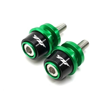 Motorcycle 6mm Swingarm Spools Slider Stand Accessories Compatible With YZF R3 R25 R6 R1 2019 2020 2021 YZFR3 YZFR1 YZFR6(Green) - color: Green