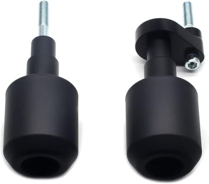 MZS Motorcycle Frame Sliders Compatible with YZF R6 YZF-R6 2008-2016, Falling Anti Crash Protector Guards No Cut Kits Aluminum Black - size: YZF-R6