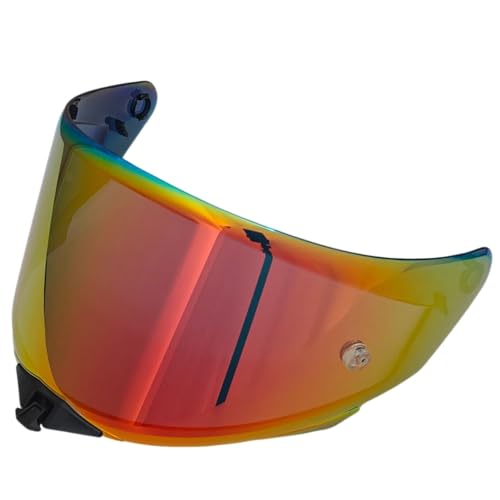 TT Revo Visor,Motorcycle Helmet Visor Face Shield Replacement Helmet Accessories Compatible with KYT TT-Revo (Revo Deep Red) - color: Revo Deep Red