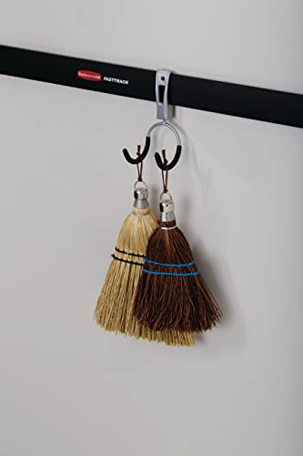 Rubbermaid FastTrack Compact Hook for Garage Organization, Soft Grip, Ideal For Cords/Ropes/Small Hoses/Camping Chairs - size: 1 Count (Pack of 1), style: Compact Hook