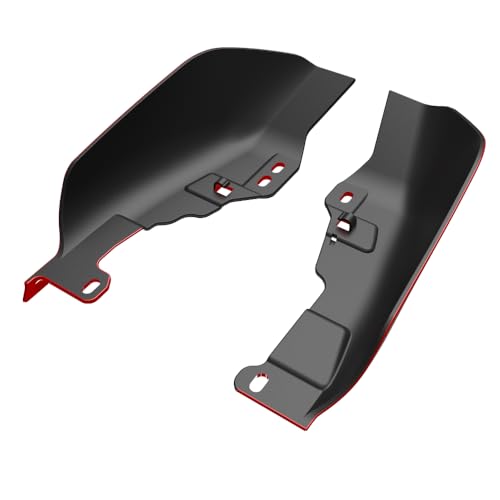 Advanblack 2025 Road Glide Mid Frame Air Deflectors Heat Shields Deflector for Harley Touring '09-'25 Harley RG, Street Glide, Road King (Rally Red) - color: Rally Red